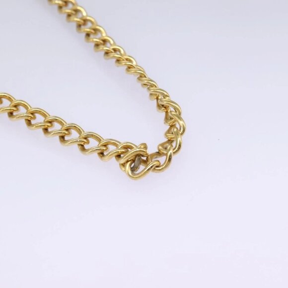 Salvatore Ferragamo Gancini Chain Shoulder Bag Suede Beige Gold Auth MY113 - Picture 9 of 16